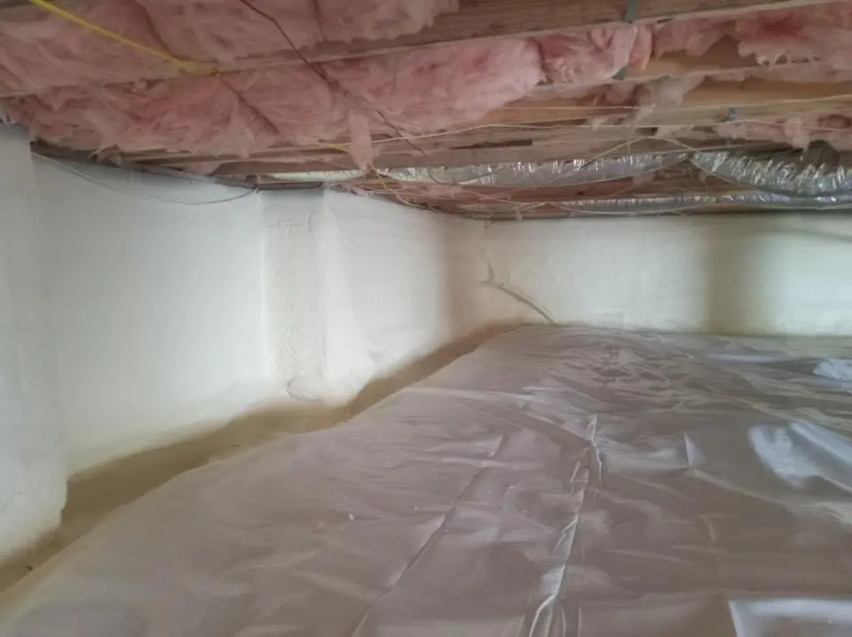 Crawl space encapsulation with closed-cell spray foam for Spray Foam Roofing Repair in Tullahoma