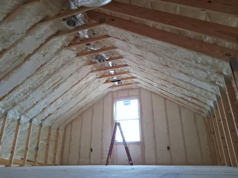 Spray foam roofing application for Crawl Space Insulation project in Tullahoma